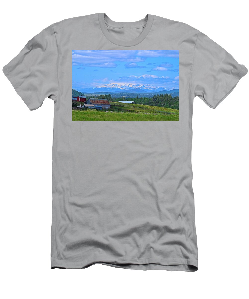 Mt Adams T-Shirt featuring the photograph Topless by Lynn Hopwood