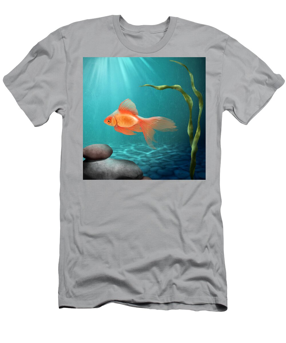 Tranquility T-Shirt featuring the digital art Tranquility by April Moen