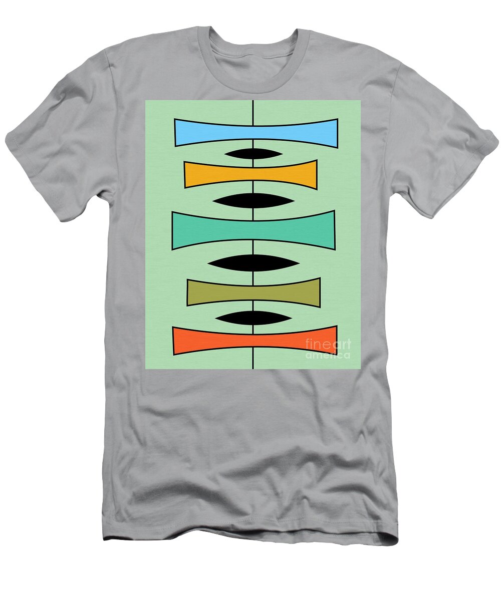 Abstract T-Shirt featuring the digital art Trapezoids by Donna Mibus