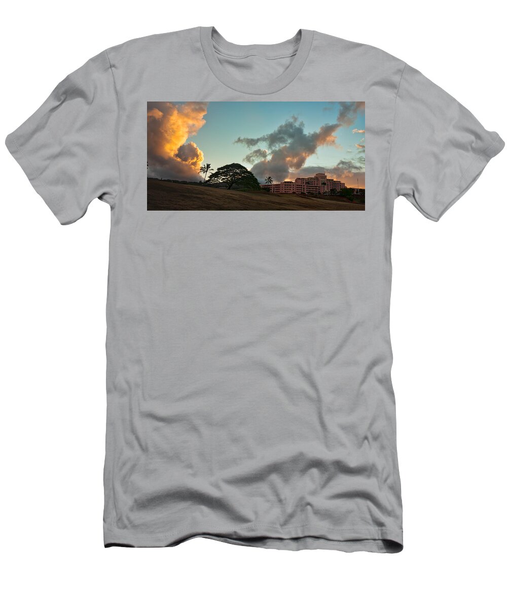 Hawaii T-Shirt featuring the photograph Tripler Sunrise by Dan McManus