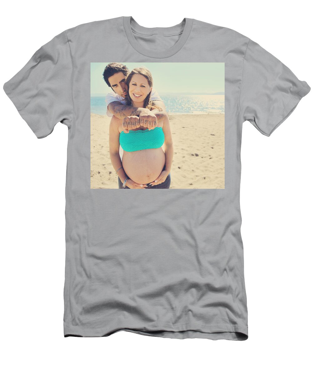 Man T-Shirt featuring the photograph Trust Love by Laurie Search
