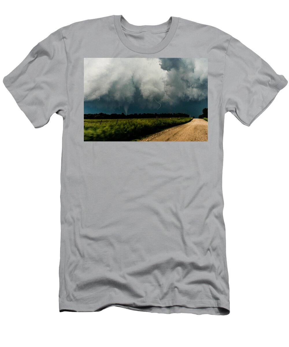 Tornado T-Shirt featuring the photograph Twister Sisters by Marcus Hustedde