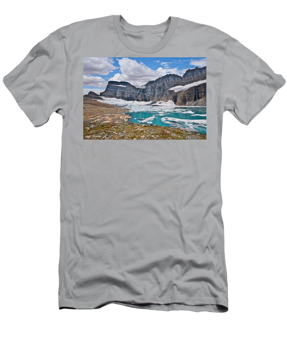 Beauty In Nature T-Shirt featuring the photograph Upper Grinnell Lake and Glacier by Jeff Goulden