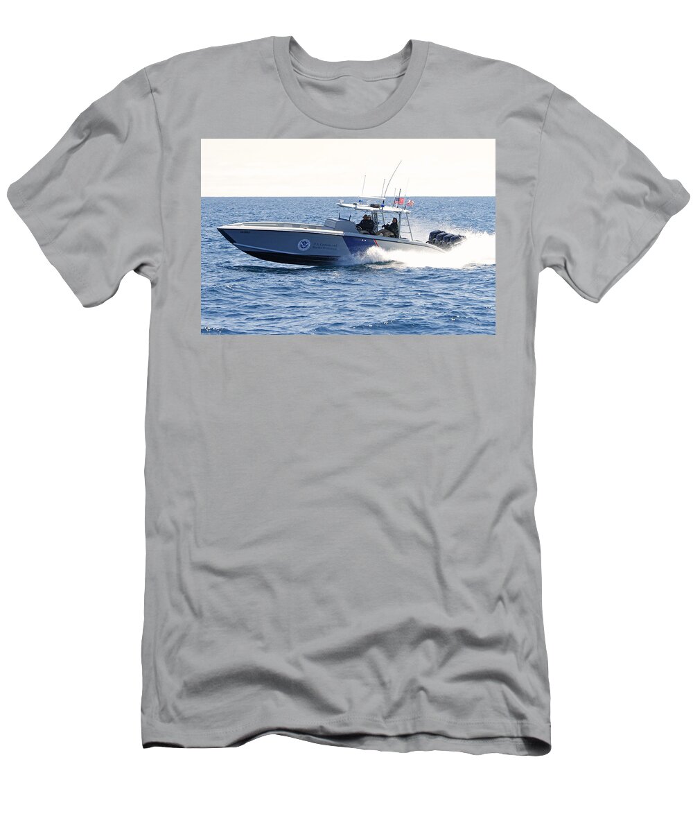 Us Customs T-Shirt featuring the photograph US Customs At Work by Shoal Hollingsworth