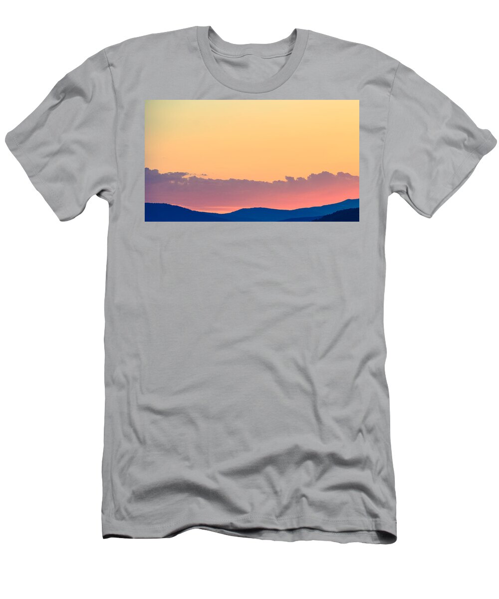 Sunset. Sunrise T-Shirt featuring the photograph Vail Sunset by Linda Bailey
