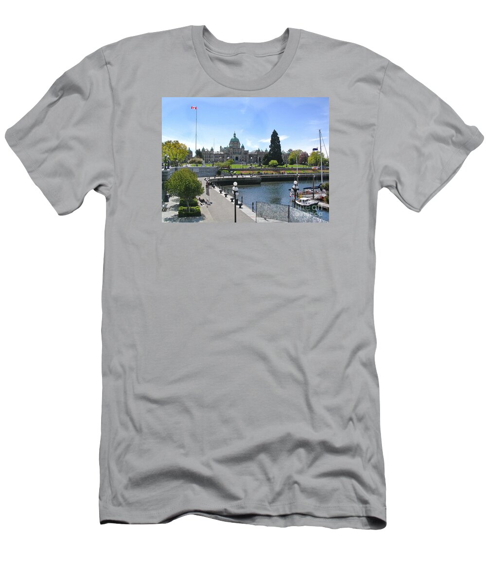 Victoria T-Shirt featuring the photograph Victoria's Parliament Buildings by Vivian Martin