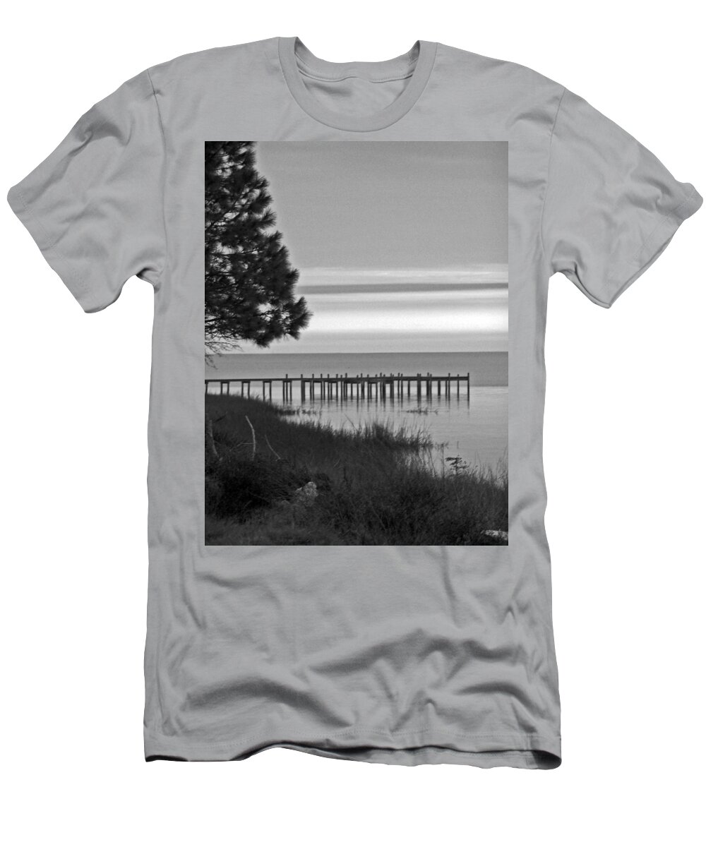 Ocean T-Shirt featuring the photograph View of the Old Dock by Jennifer Robin