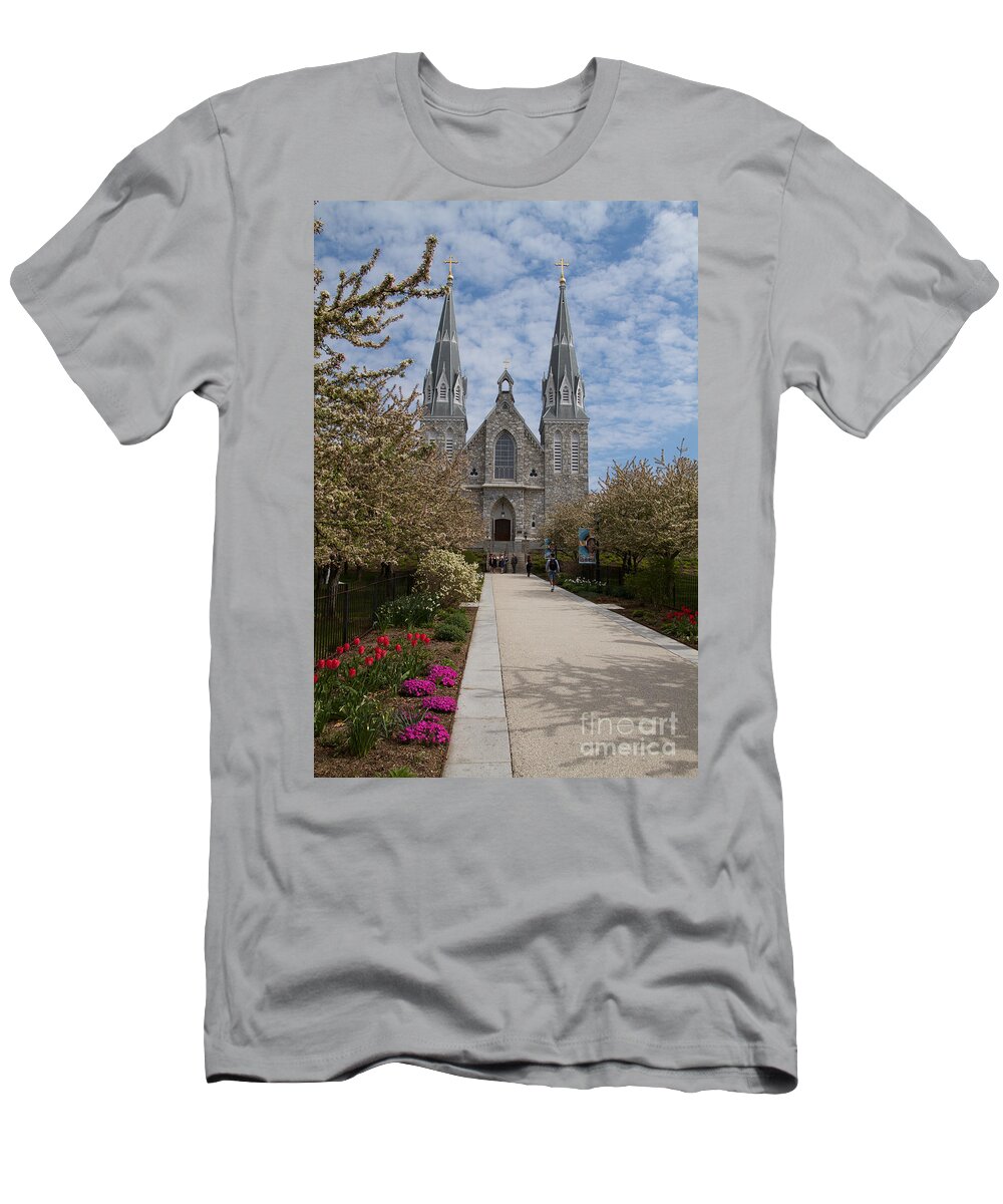 Villanova College T-Shirt featuring the photograph Villanova University Main Chapel by William Norton