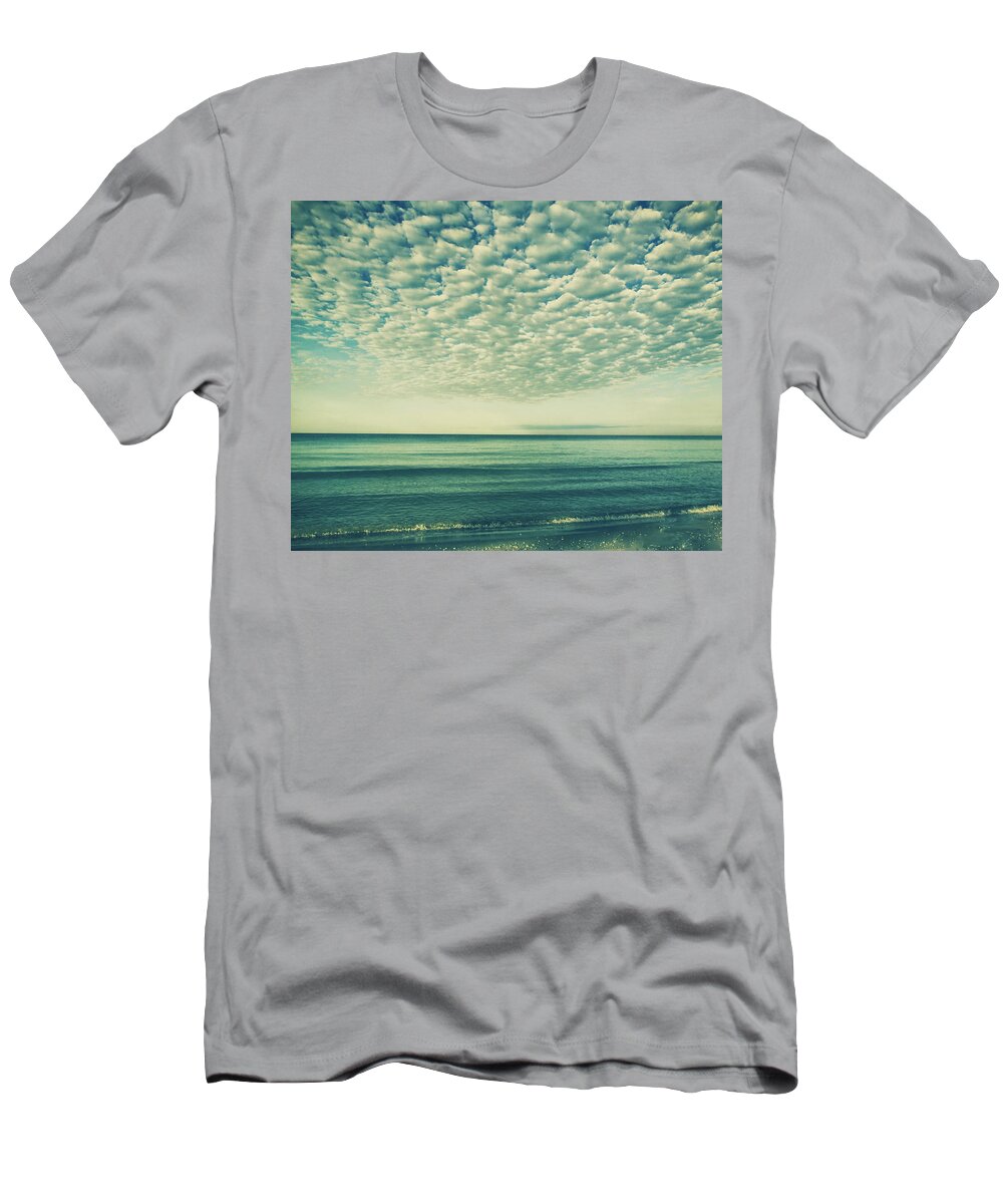 Tranquil Scene T-Shirt featuring the photograph Vintage Clouds by Kim Hojnacki