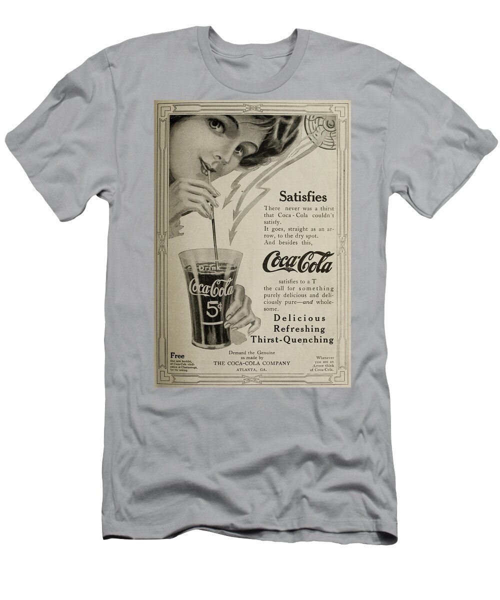 strække rent knoglebrud Vintage Coca Cola Advert T-Shirt by Georgia Fowler - Pixels