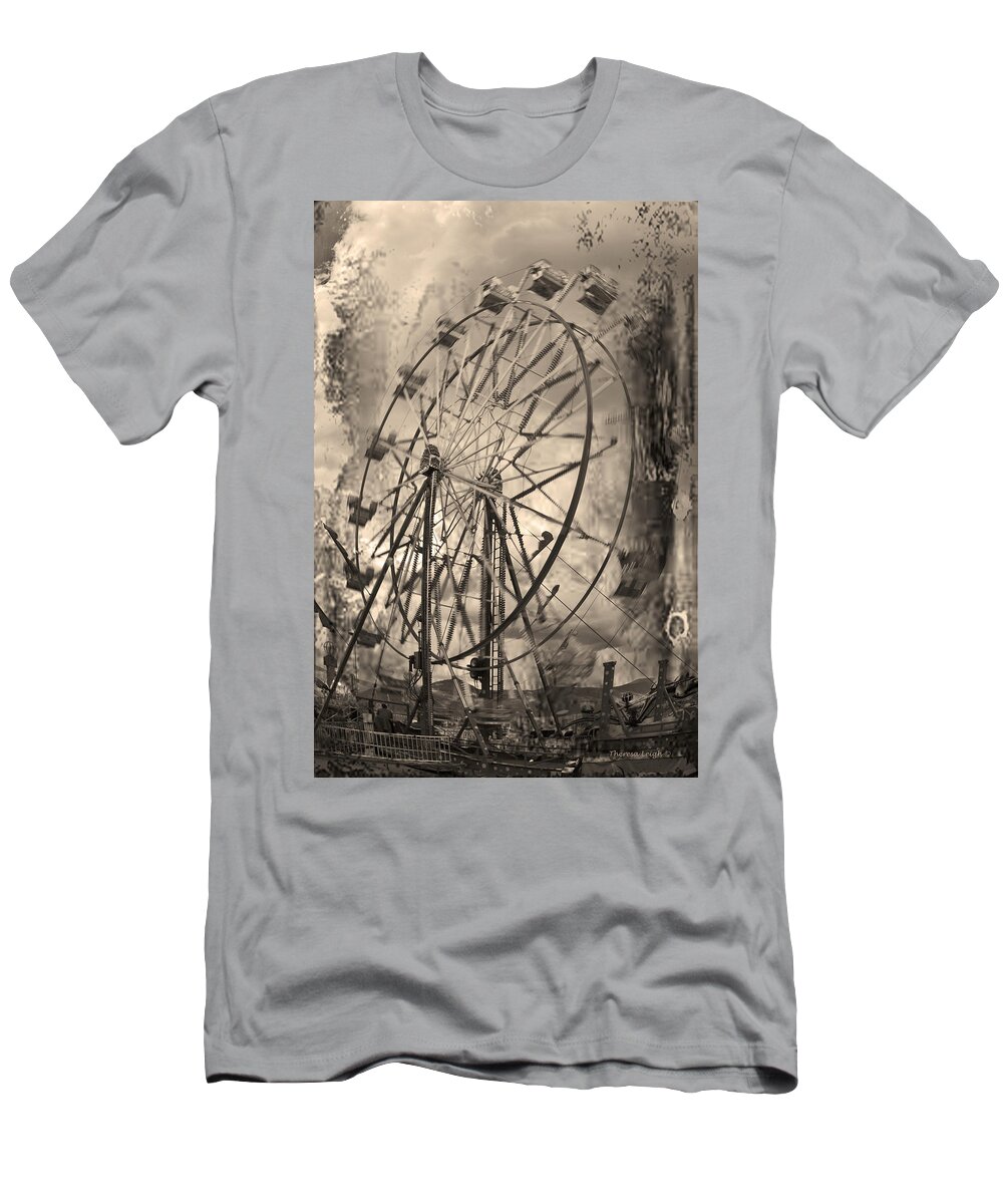 Ferris Wheel T-Shirt featuring the photograph Vintage Ferris Wheel by Theresa Tahara