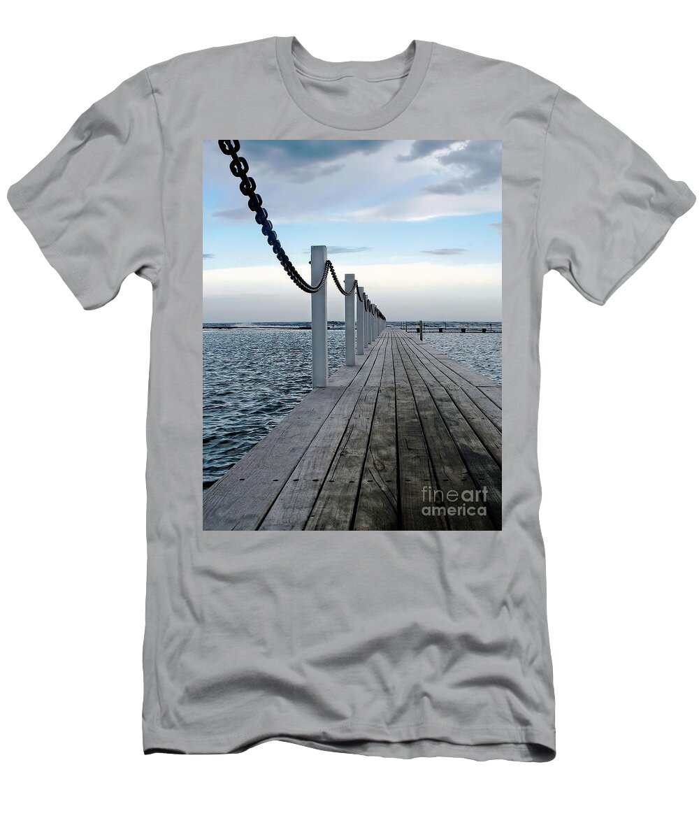 Walk To The Ocean T-Shirt featuring the photograph Walk to the Ocean by Kaye Menner