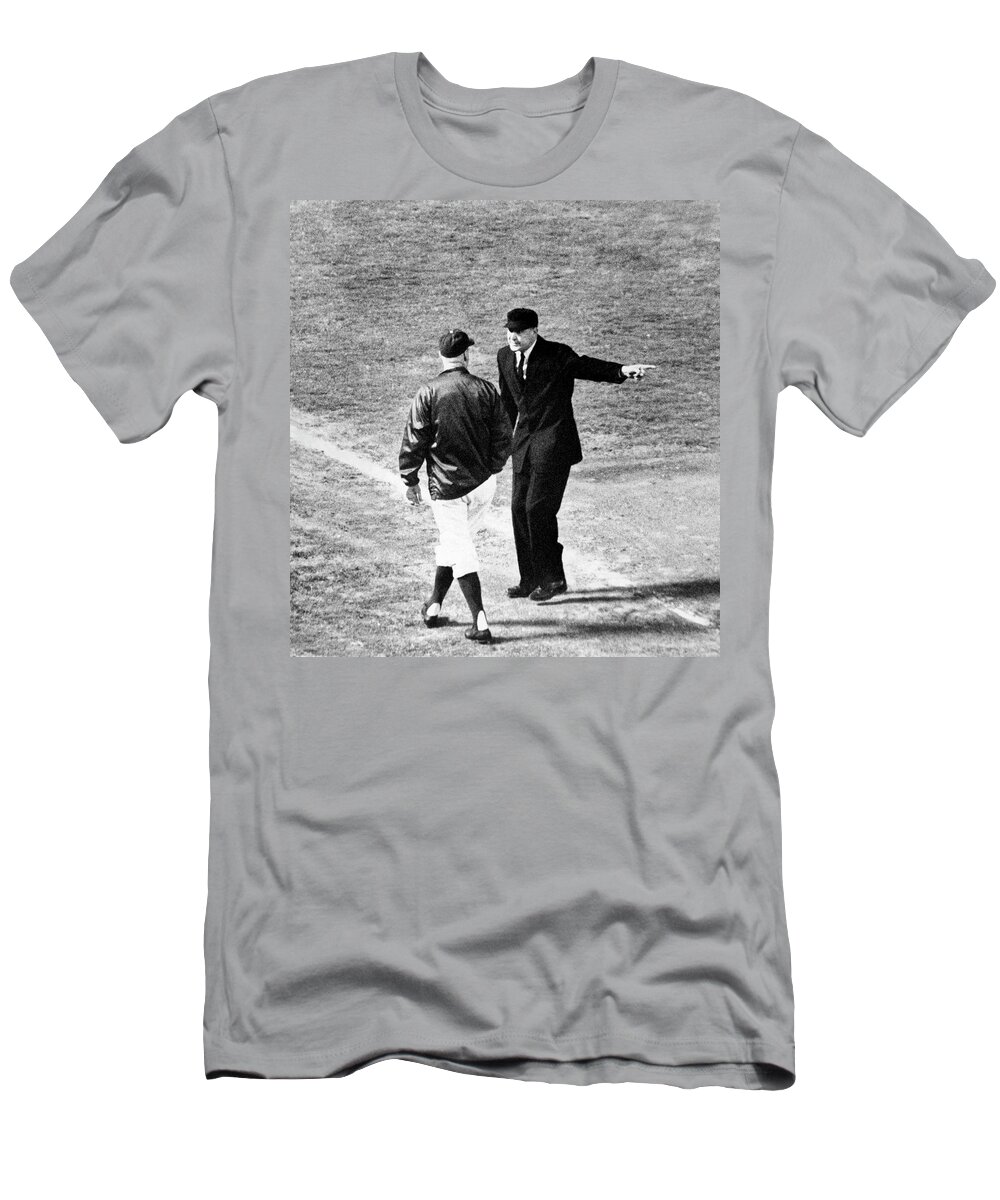 1960s T-Shirt featuring the photograph Walter Alston Ejected by Underwood Archives