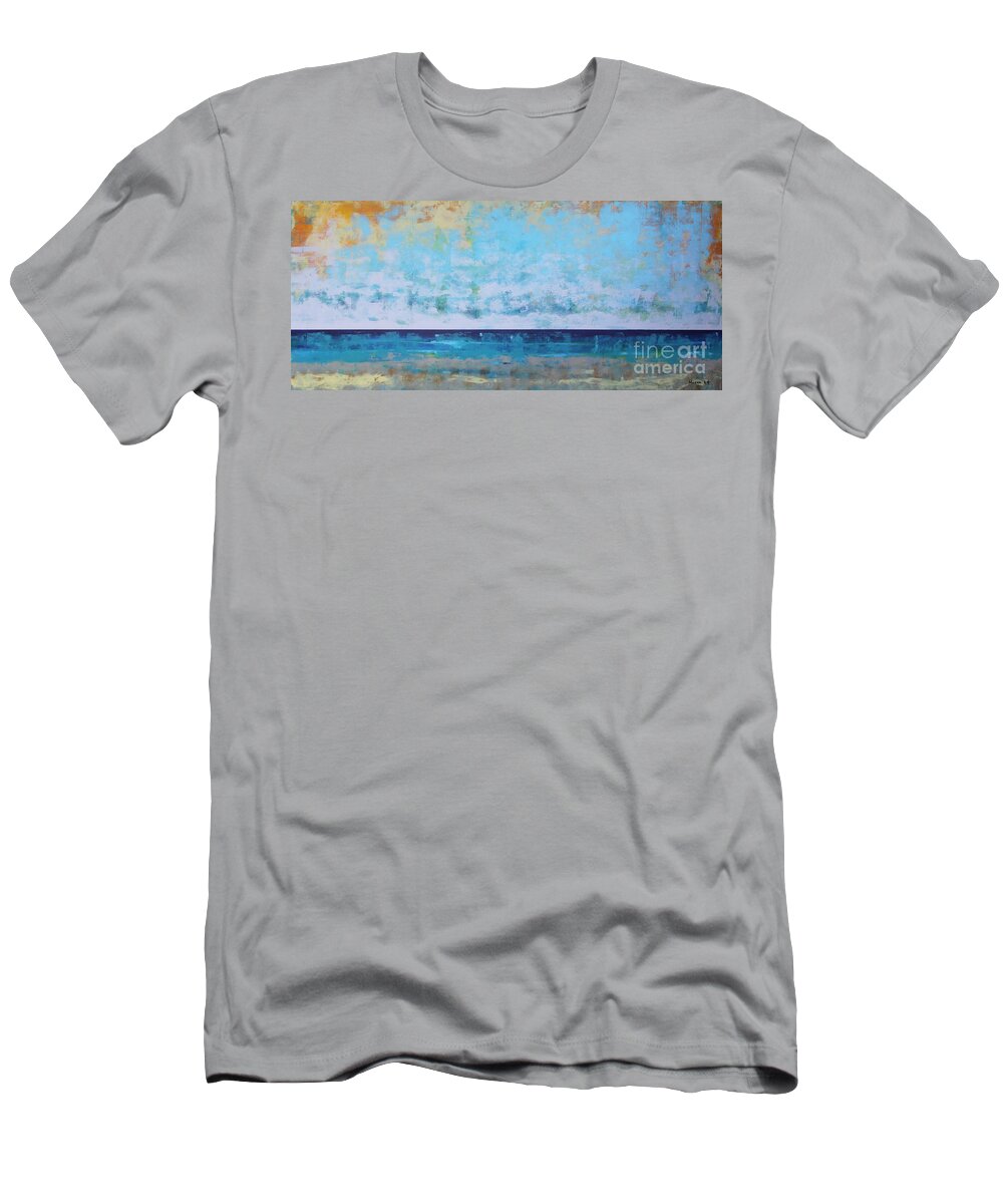 Ocean T-Shirt featuring the painting Washed Out by Sean Hagan