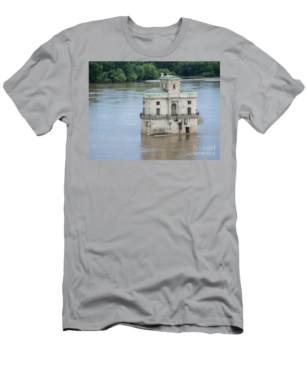  T-Shirt featuring the photograph Water House by Kelly Awad