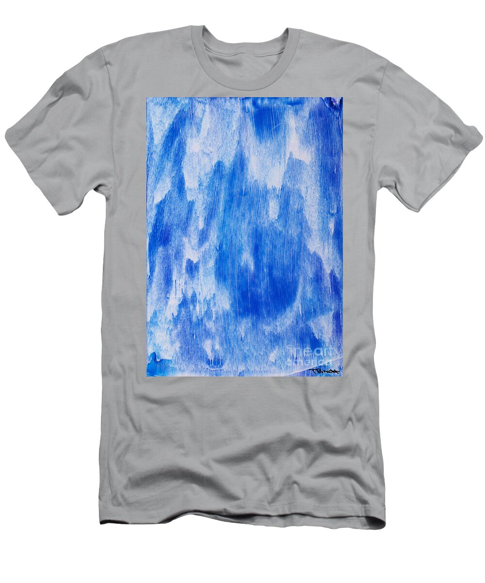 Waterfall T-Shirt featuring the painting Waterfall painting by Simon Bratt