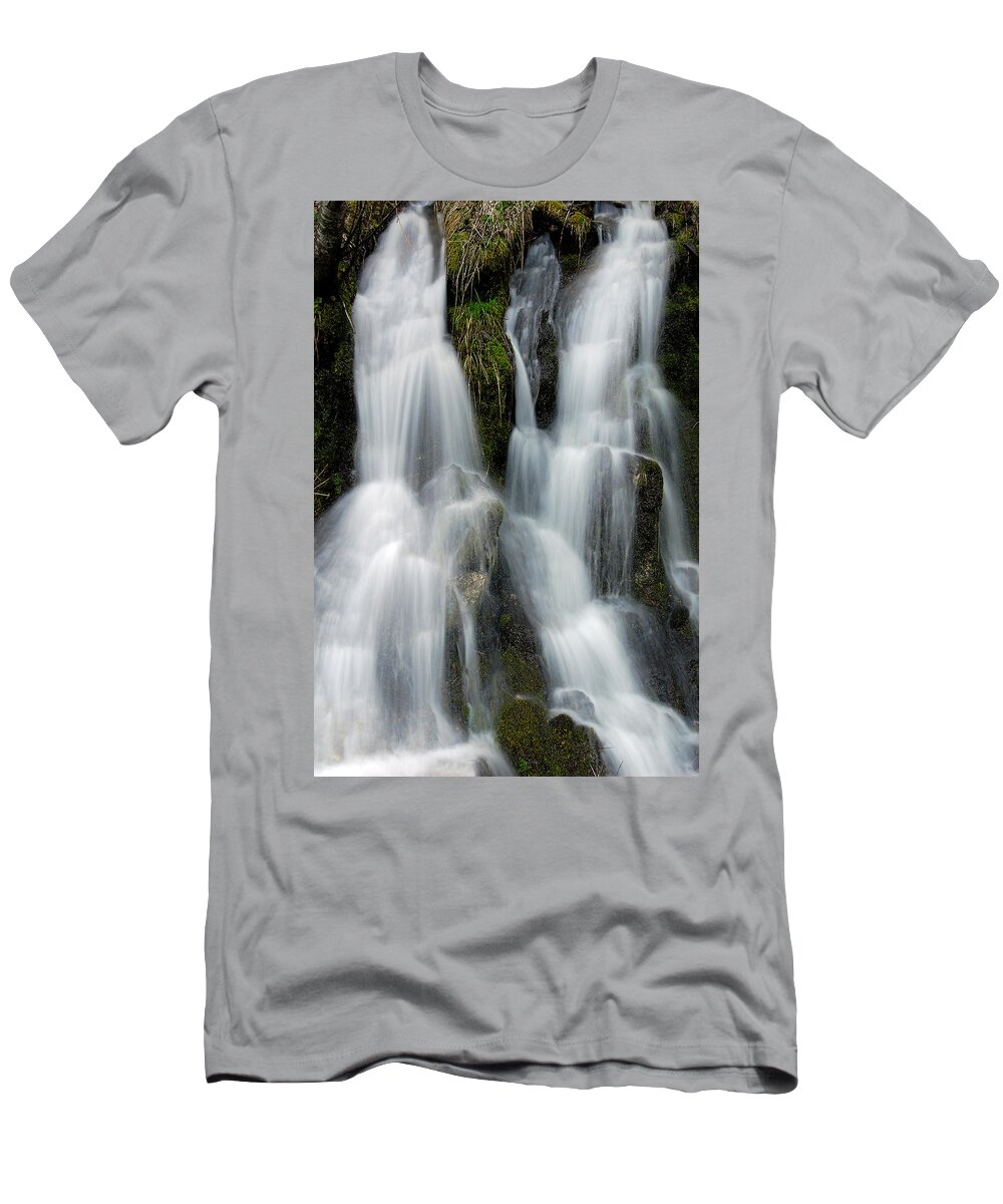 Falling Water T-Shirt featuring the photograph Waterfall by Theodore Clutter