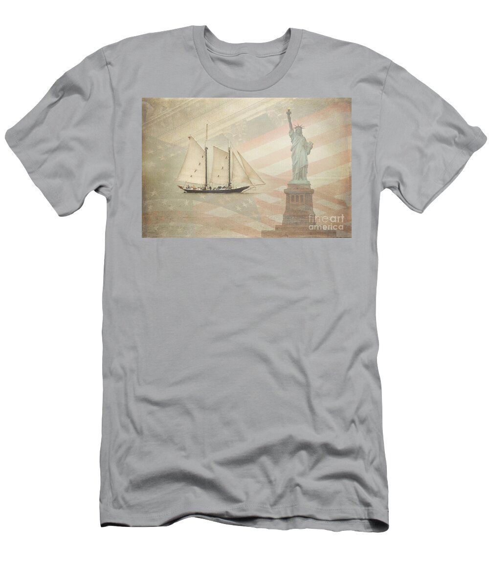 Ny T-Shirt featuring the photograph Welcome to NYC by Hannes Cmarits