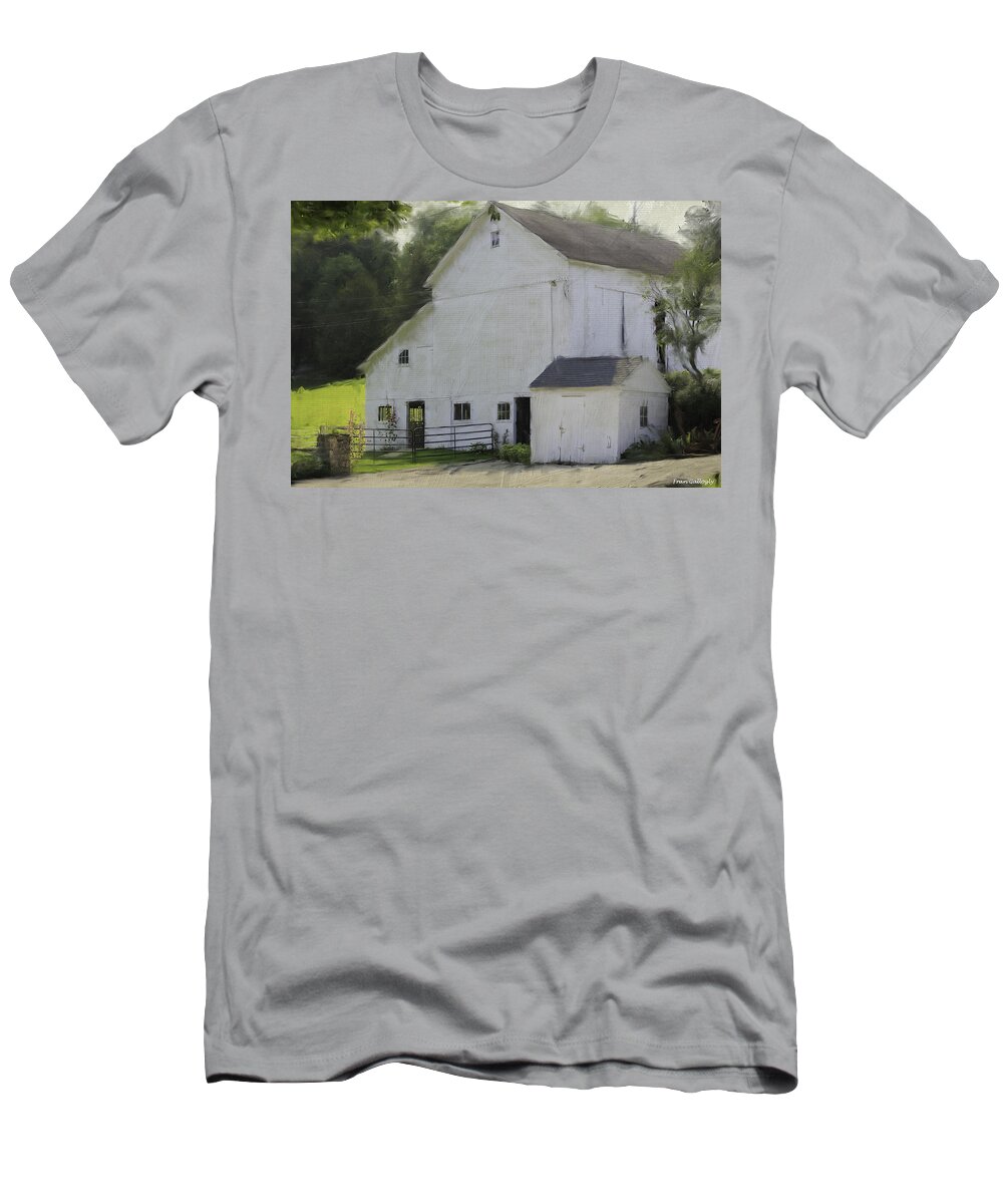 Barn T-Shirt featuring the photograph Westport Barn by Fran Gallogly