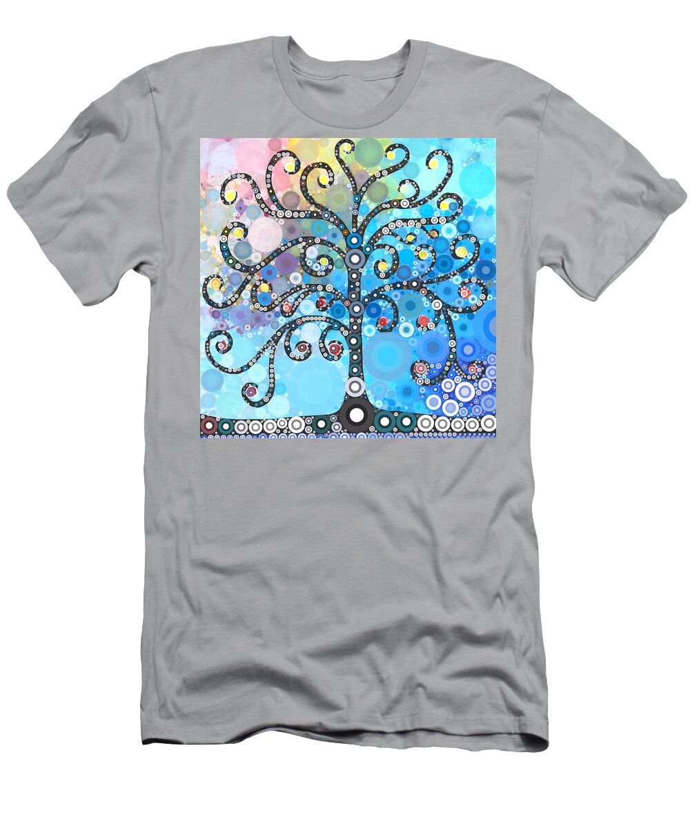 Digital T-Shirt featuring the digital art Whimsical Tree by Linda Bailey