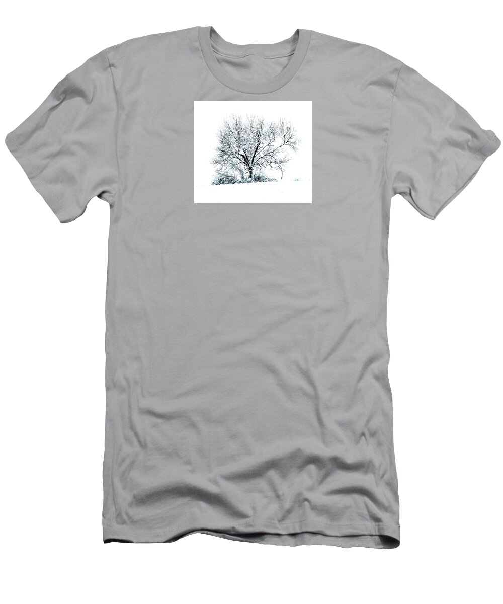 Trees T-Shirt featuring the photograph White Out by Angela Davies