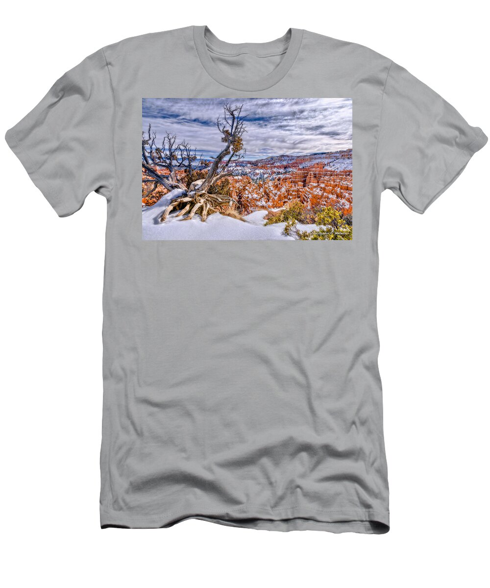 Christopher Holmes Photography T-Shirt featuring the photograph Winter In Bryce Canyon by Christopher Holmes