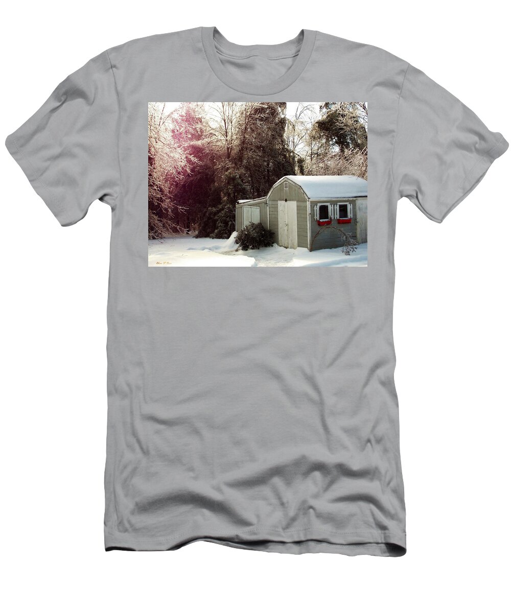 Winter T-Shirt featuring the photograph Winter Morning by Shana Rowe Jackson