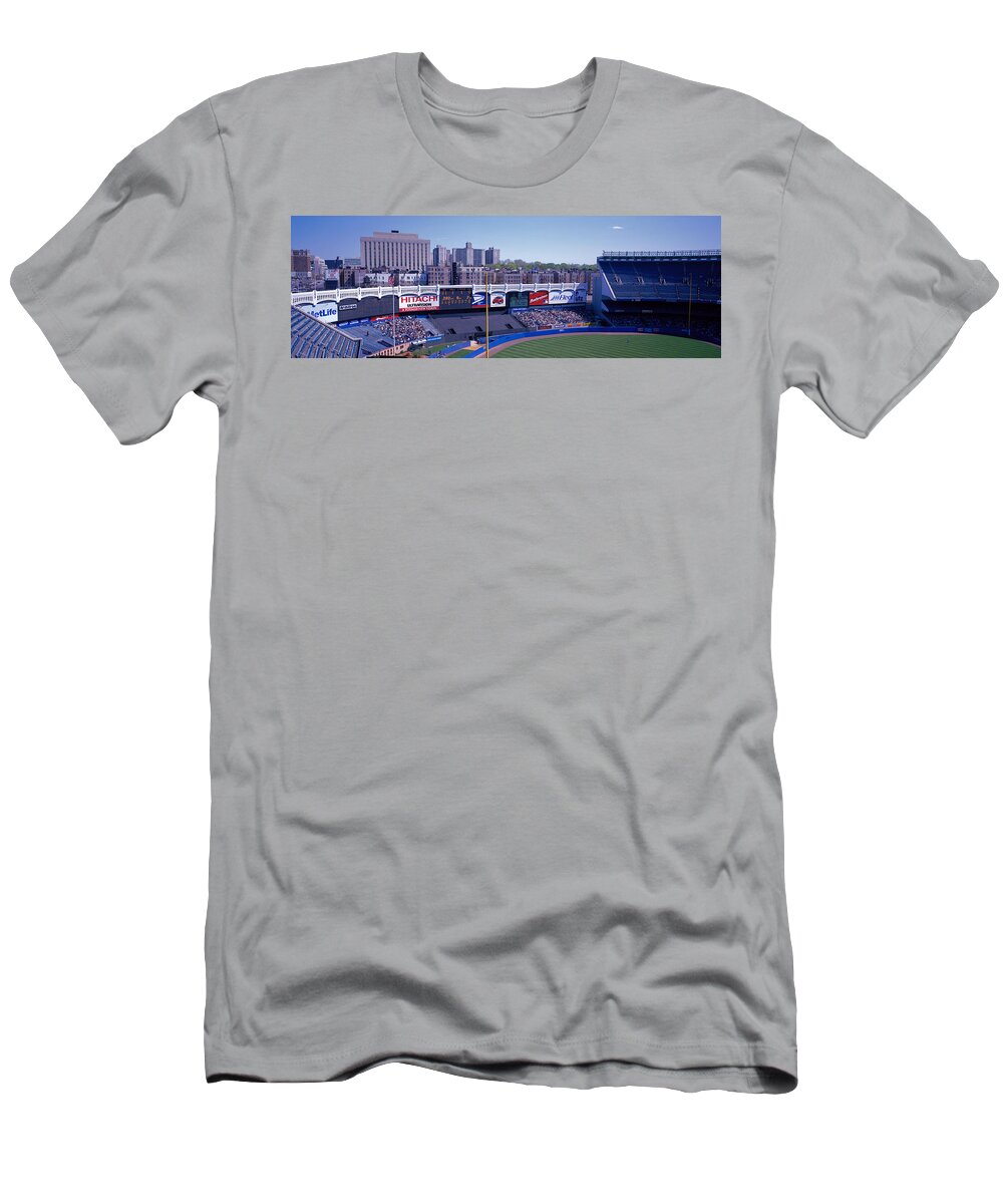 Photography T-Shirt featuring the photograph Yankee Stadium Ny Usa by Panoramic Images