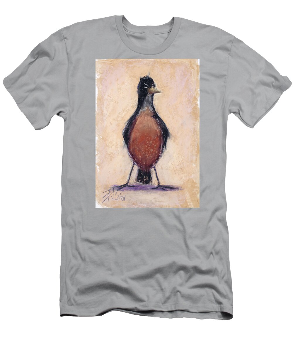 Robin T-Shirt featuring the painting You are not the boss of me by Billie Colson