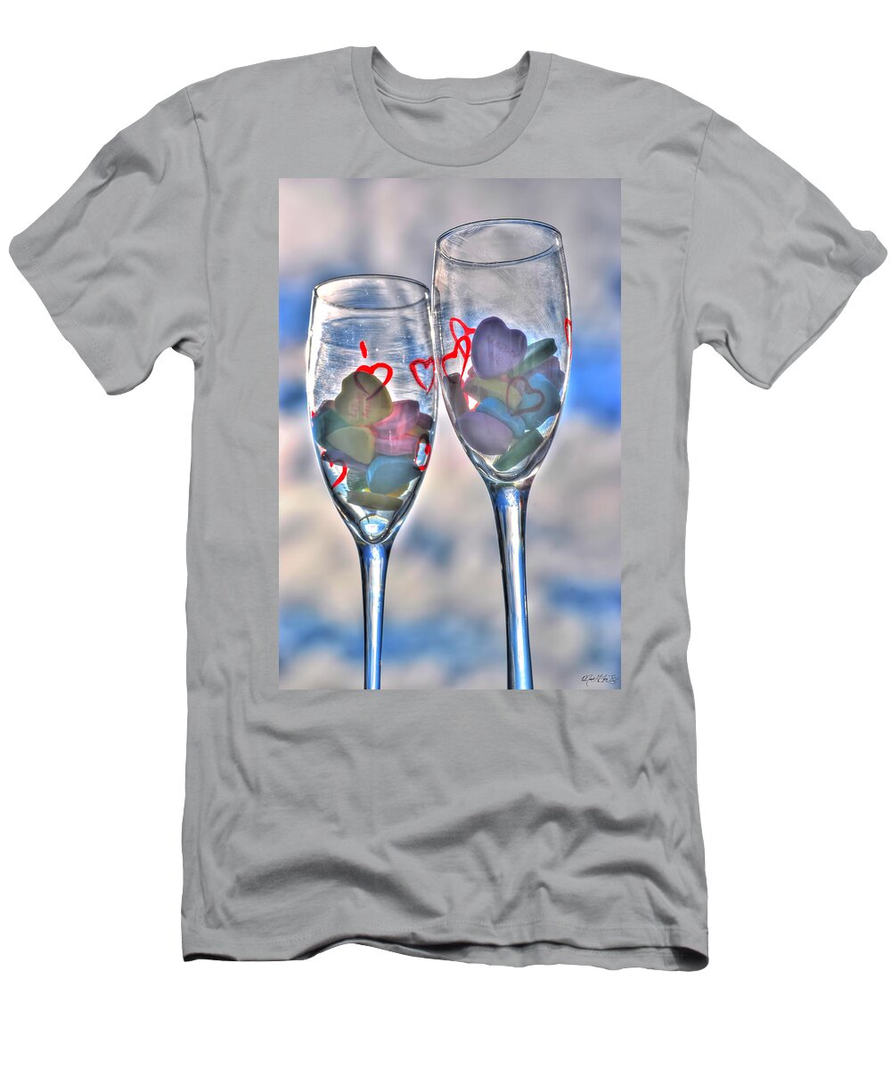  T-Shirt featuring the photograph 02 Love is in the Air by Michael Frank Jr