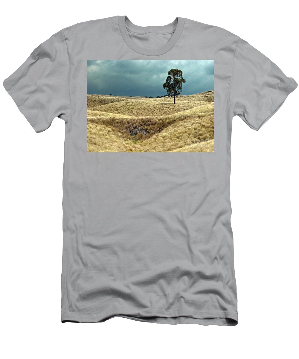 Landscapes T-Shirt featuring the photograph Field of Saddle Road Dreams by Ellen Cotton
