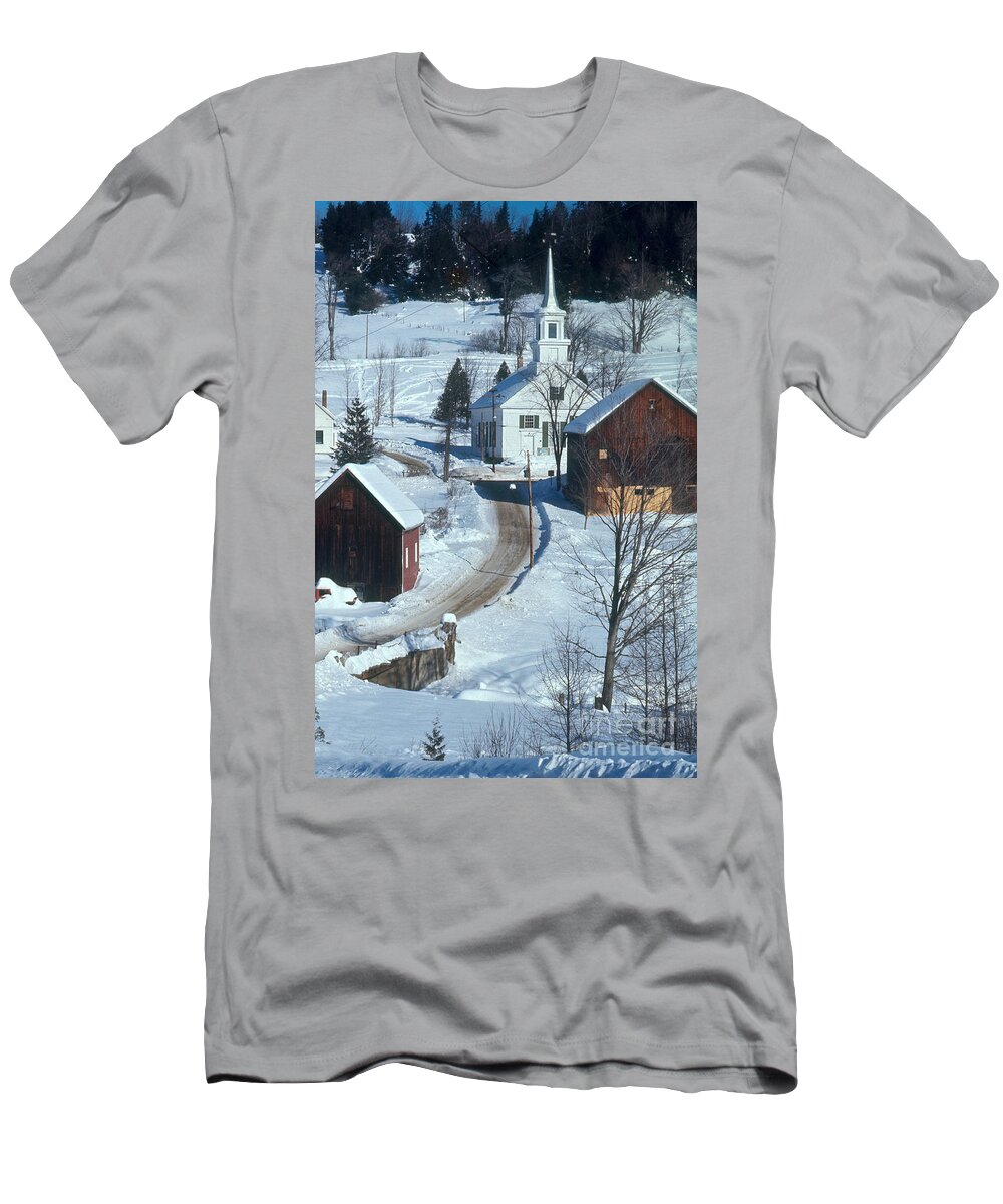 Winter Scene T-Shirt featuring the photograph Winter Countryside #1 by Photo Researchers