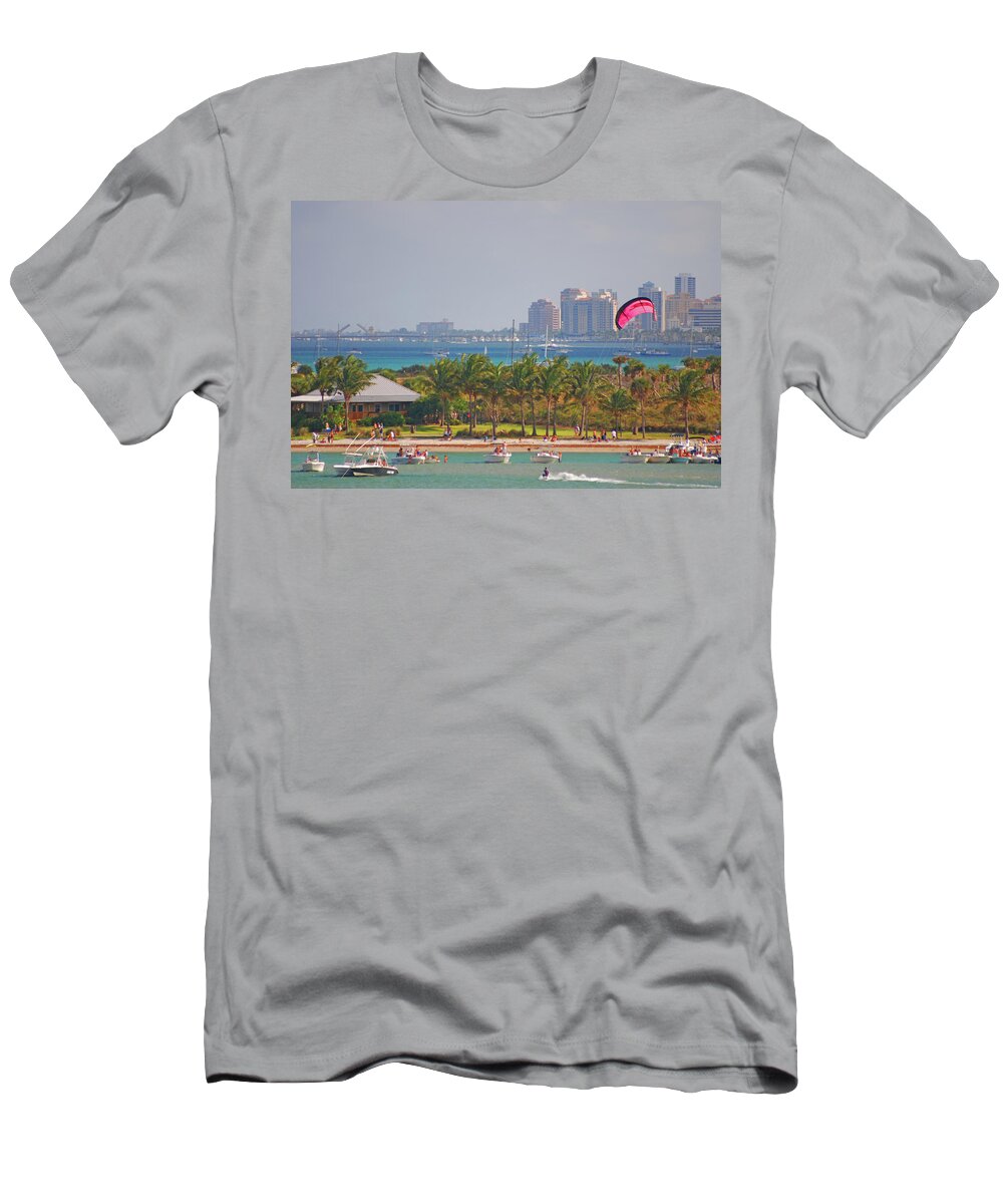 Peanut Island T-Shirt featuring the photograph 46- Urban Escape by Joseph Keane