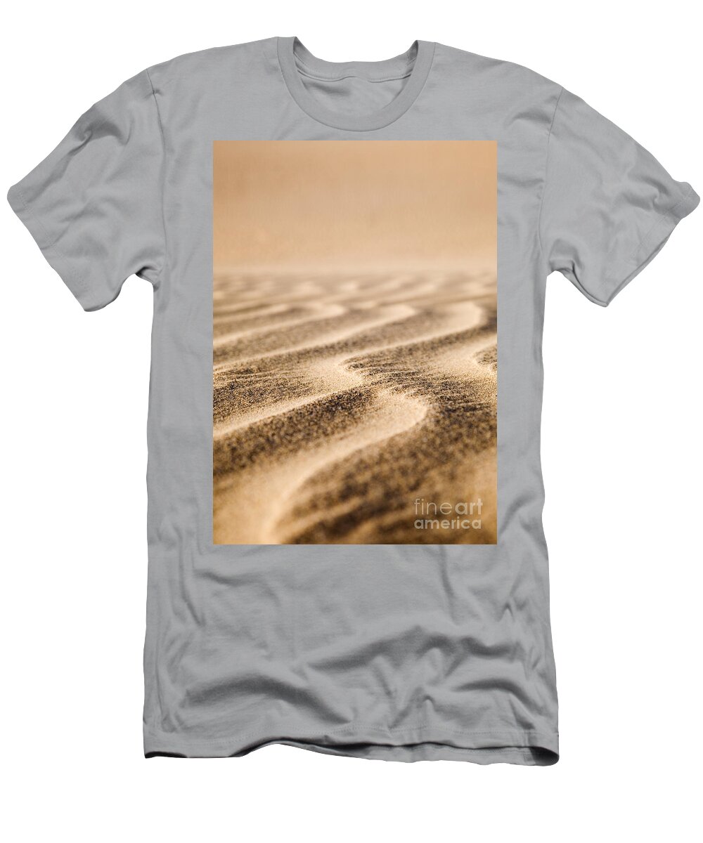 Abstract T-Shirt featuring the photograph Sand dunes #7 by Kati Finell