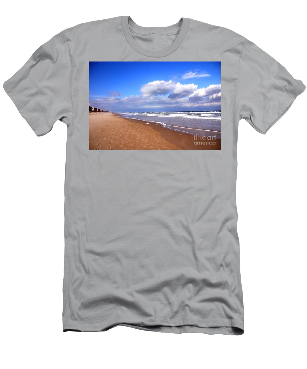 Beach Scene T-Shirt featuring the photograph A Fabulous Day at Cocoa Beach by Susanne Van Hulst