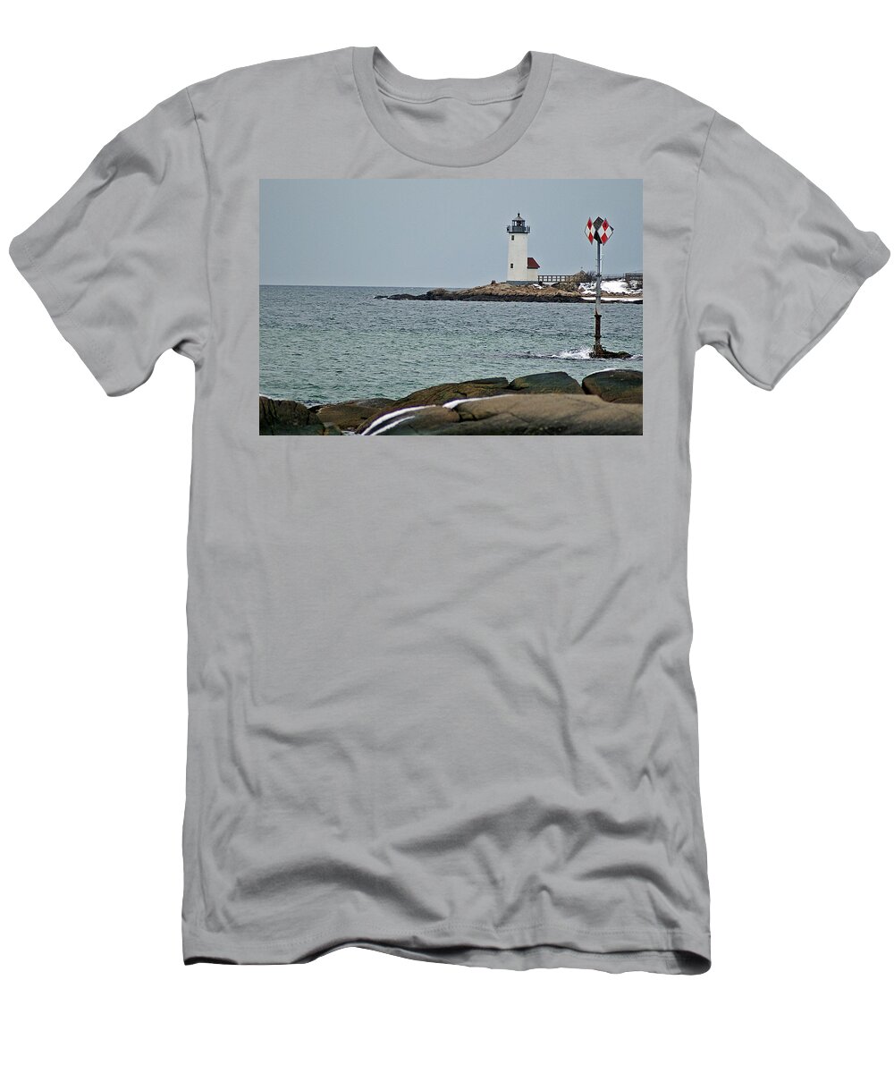 Annisquam T-Shirt featuring the photograph Annisquam Lighthouse by Joe Faherty