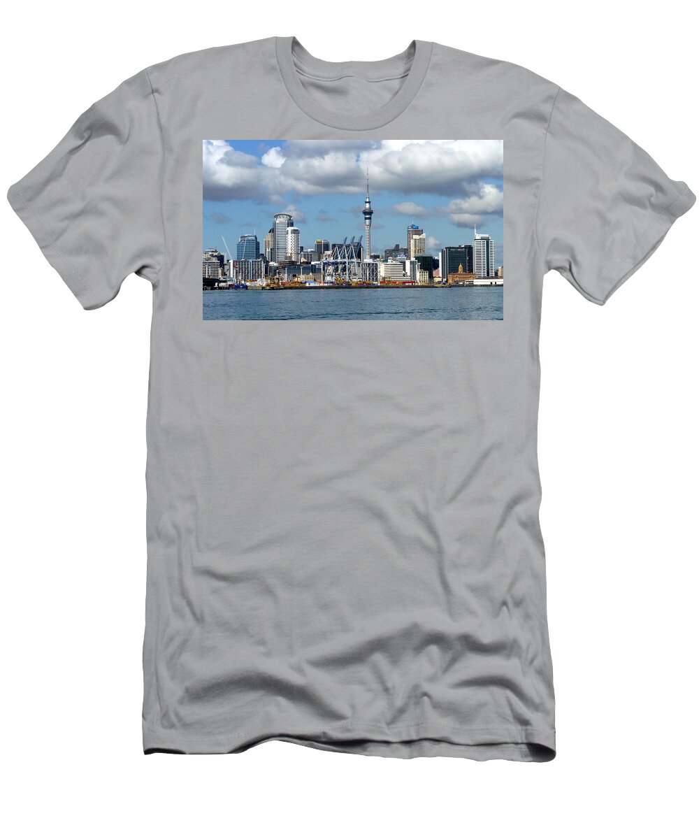 Auckland T-Shirt featuring the photograph Auckland Skyline by Carla Parris