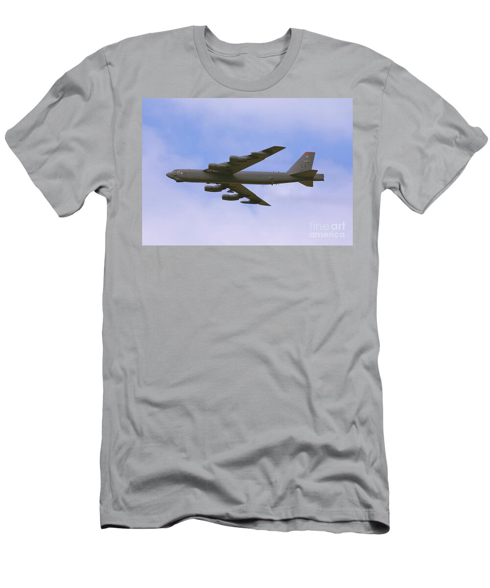 Boeing T-Shirt featuring the photograph B-52 in Flight by Tim Mulina