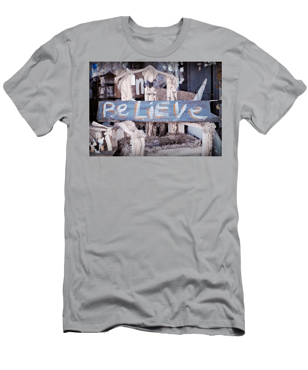 Greeting T-Shirt featuring the photograph Believe by Joye Ardyn Durham