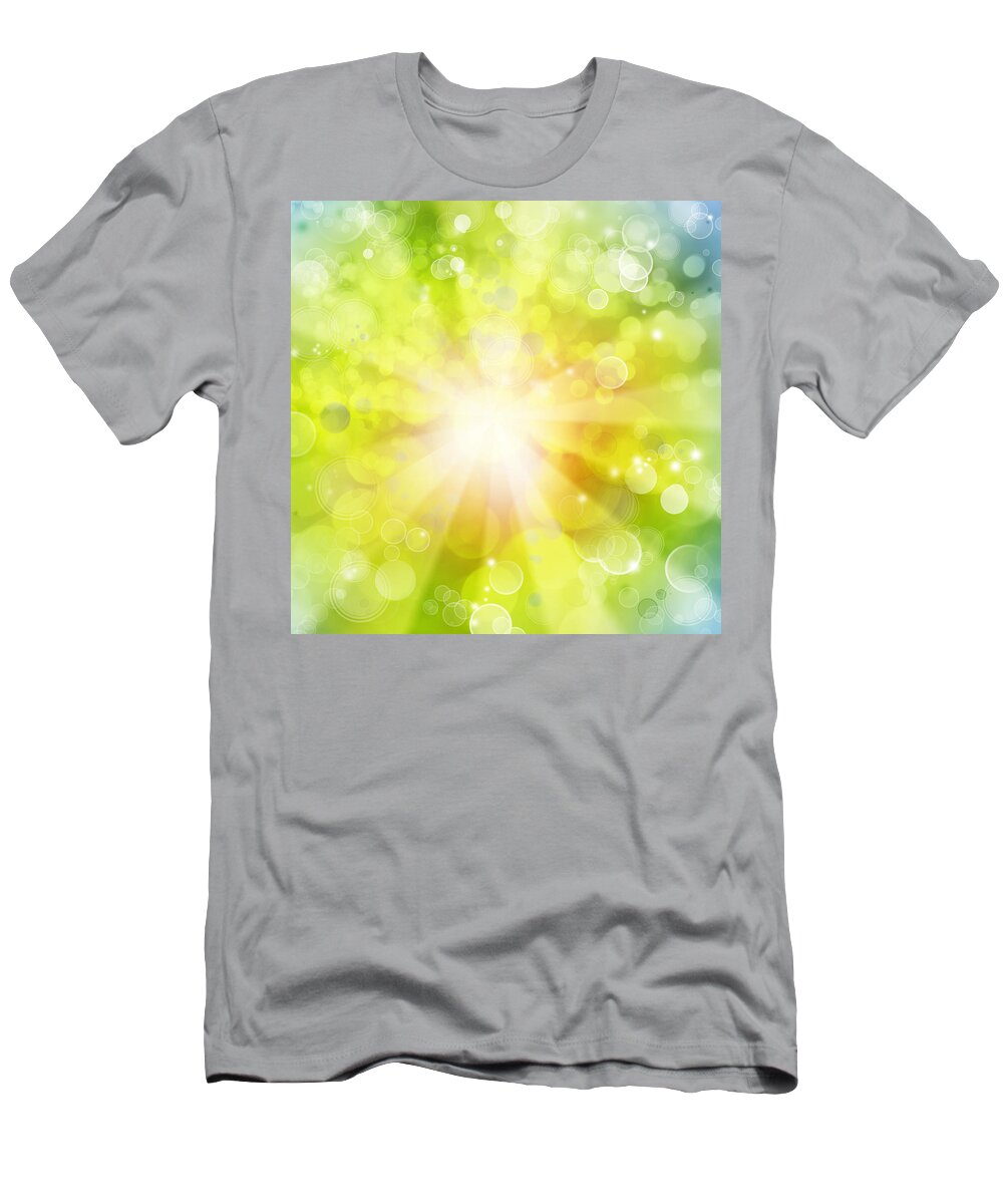 Streaks T-Shirt featuring the photograph Bright background by Les Cunliffe