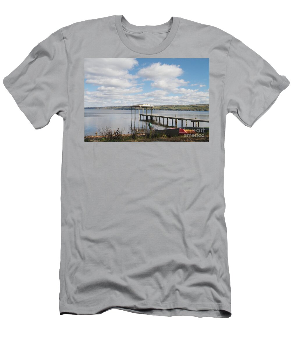 Seneca Lake T-Shirt featuring the photograph Calm Waters by William Norton