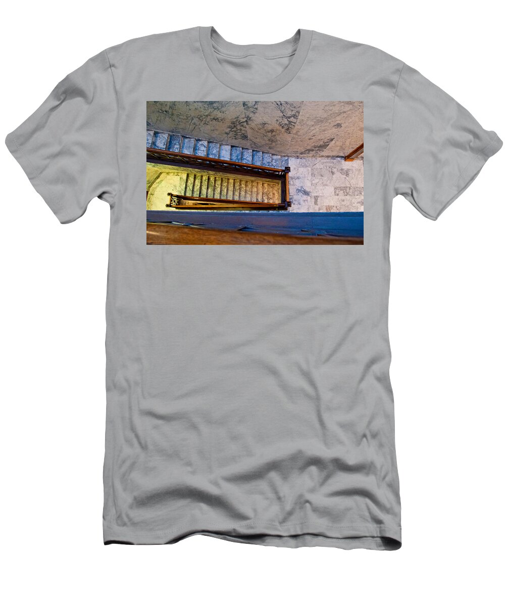 Staircase T-Shirt featuring the photograph Capital Stairs by Tikvah's Hope