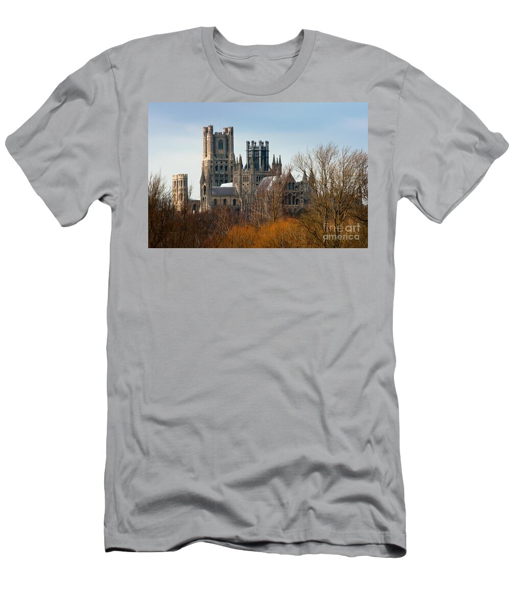 Anglia T-Shirt featuring the photograph Ely Cathedral Scenic by Andrew Michael