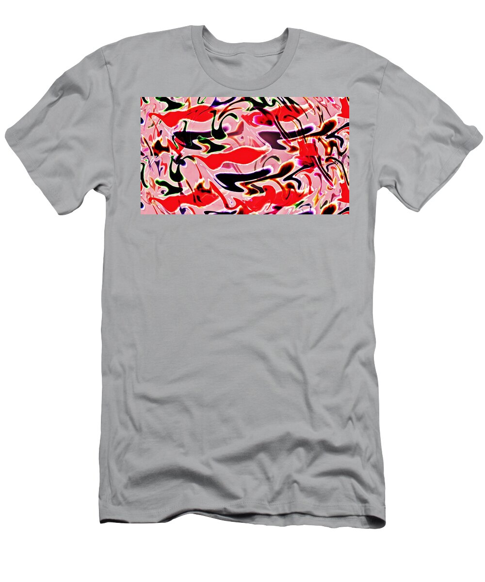 Abstract T-Shirt featuring the digital art Evolve Abstract Painting by David Dehner