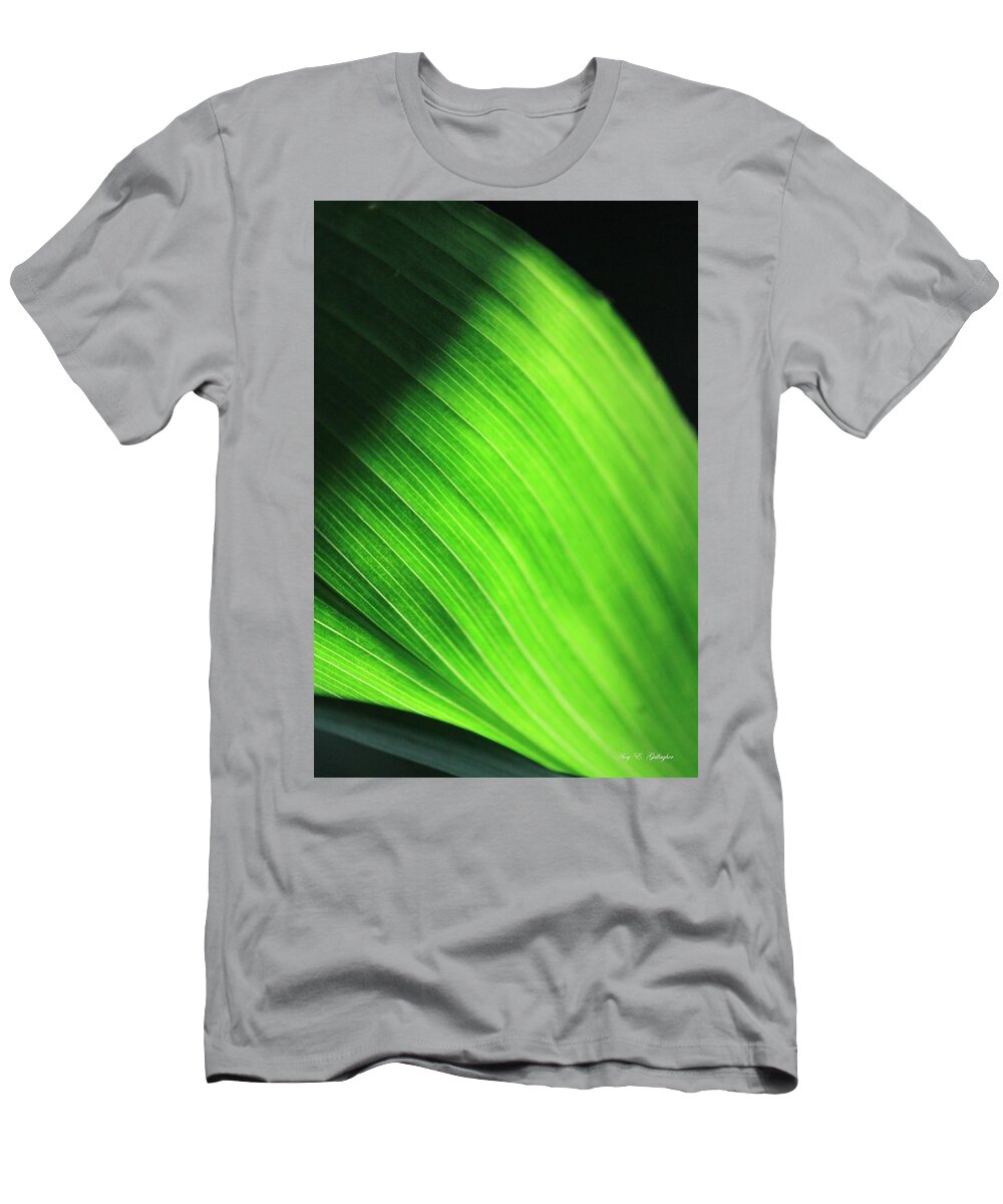 Leaf T-Shirt featuring the photograph Green Wave by Amy Gallagher