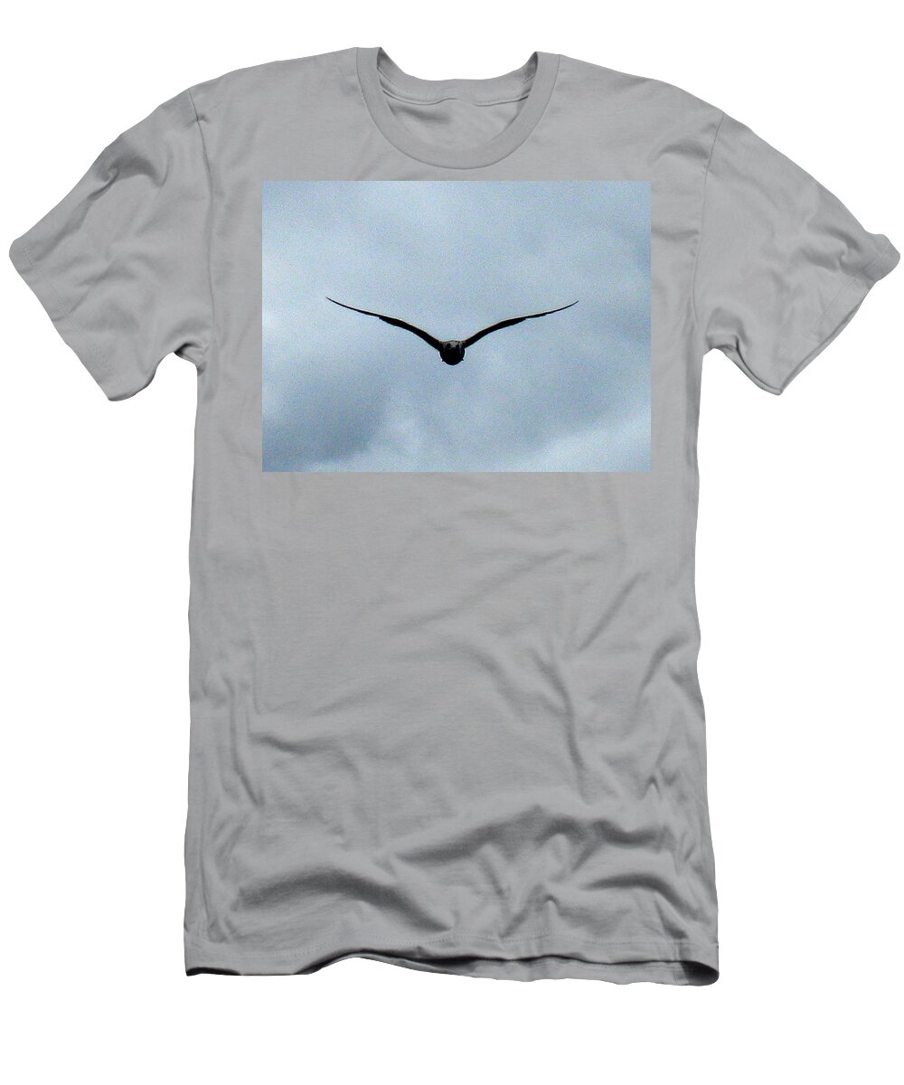 Seagull T-Shirt featuring the photograph Head On by Linda Hutchins
