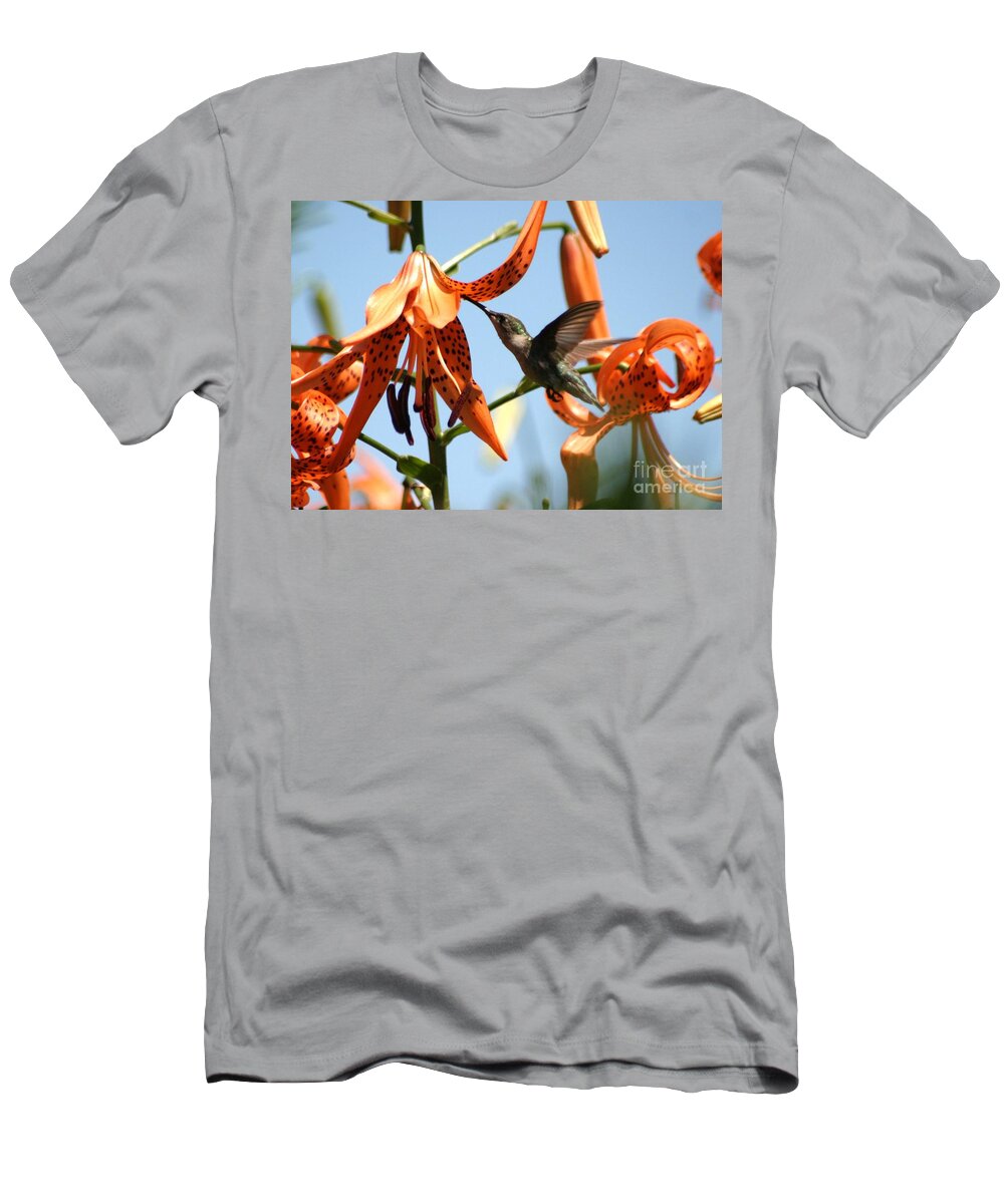Birds T-Shirt featuring the photograph Hummingbird Days by Living Color Photography Lorraine Lynch