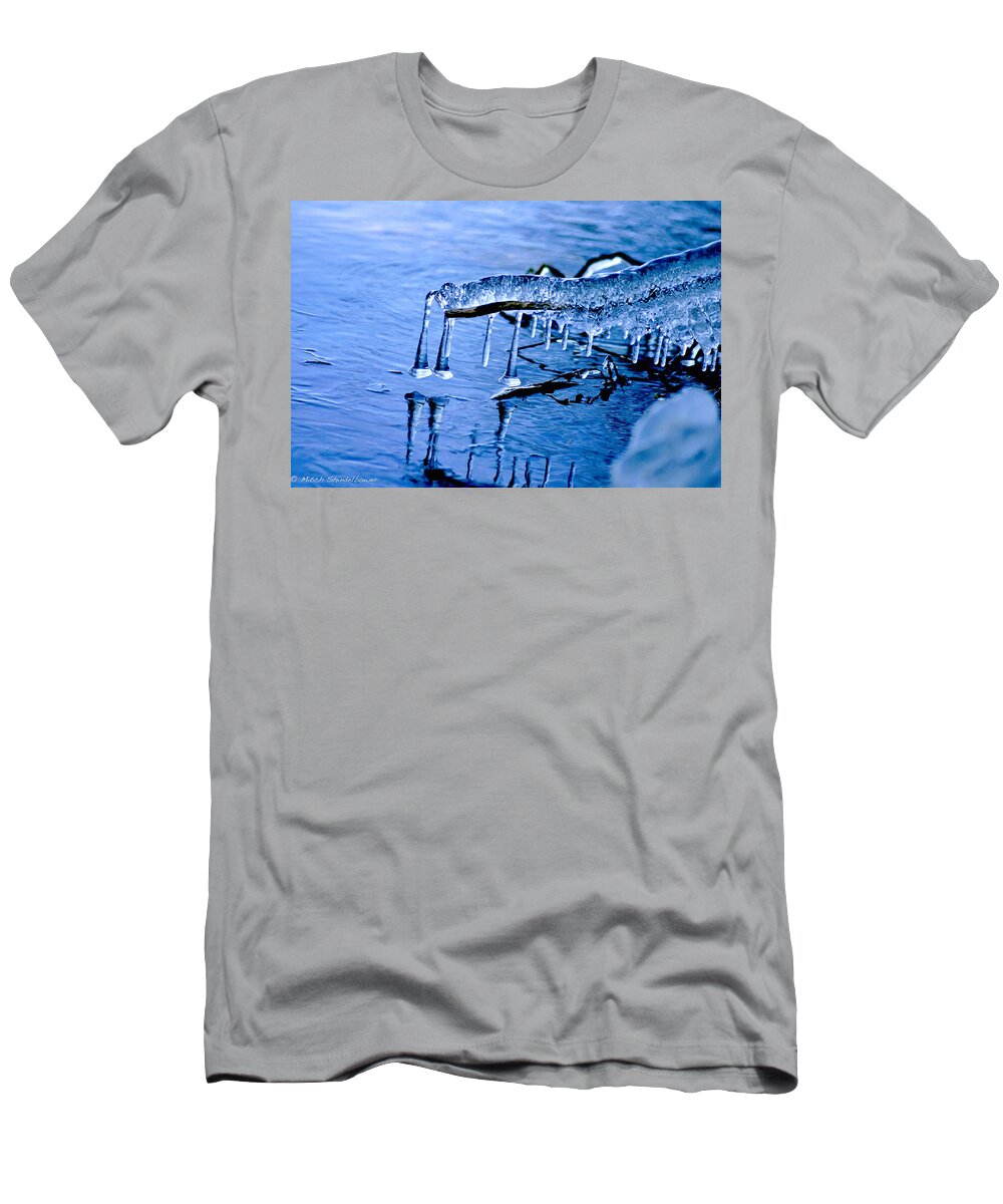 Ice T-Shirt featuring the photograph Icy Reflections by Mitch Shindelbower