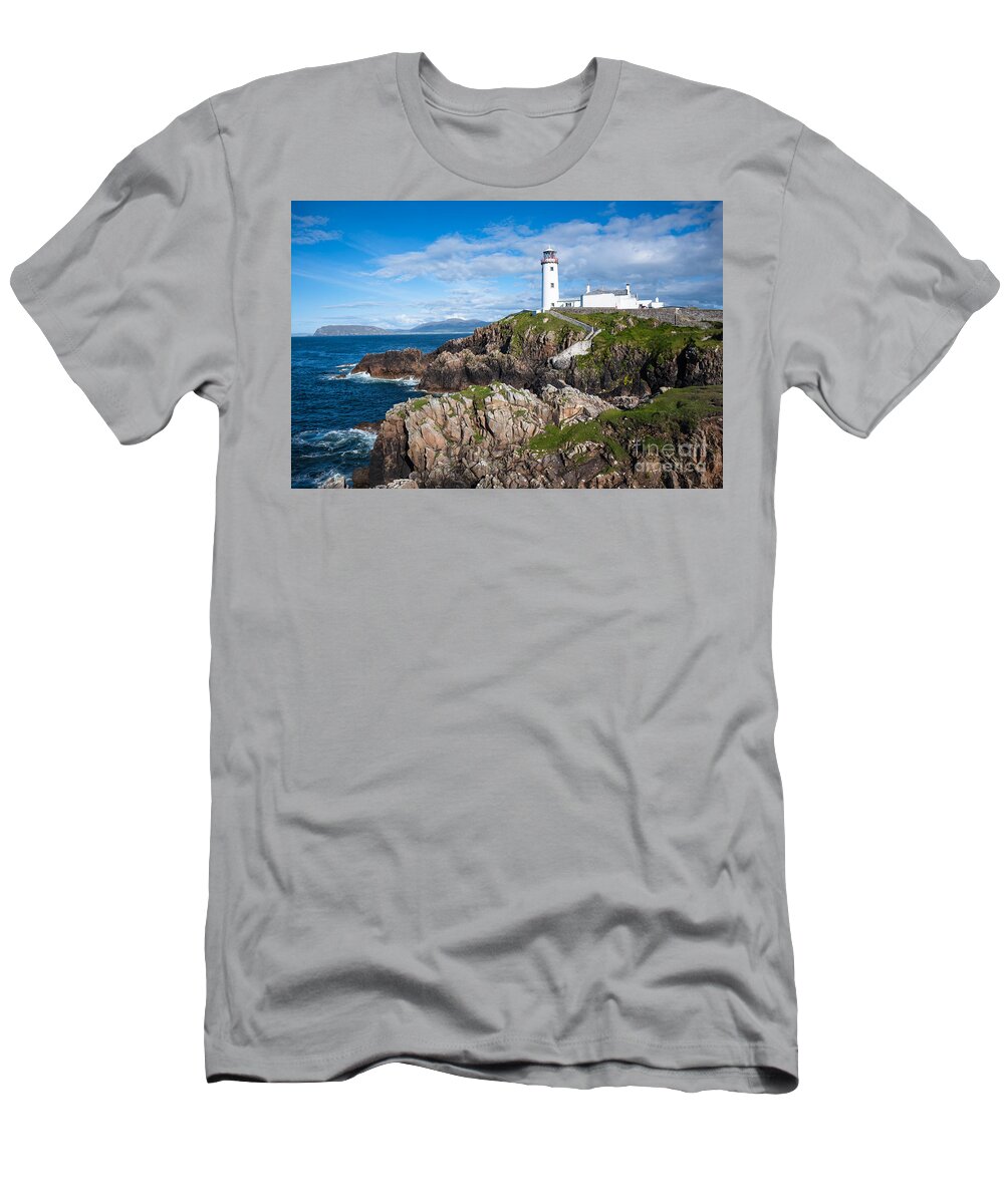 Lighthouse T-Shirt featuring the photograph Irish Lighthouse by Andrew Michael