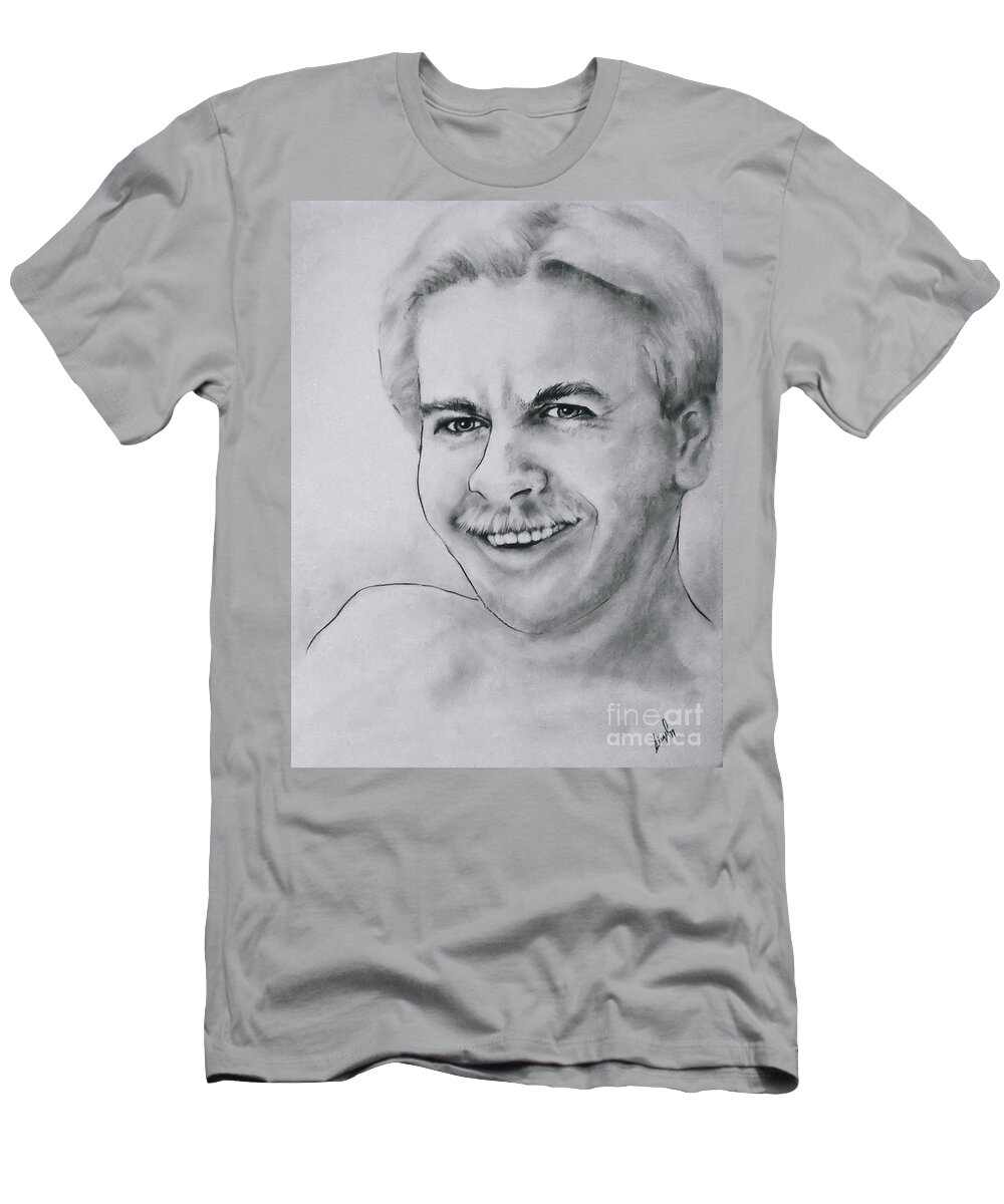 Man T-Shirt featuring the drawing Irrepressible by Rory Siegel